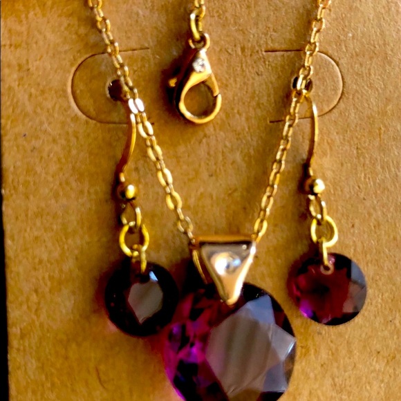 🎁 Swarovski crystal Necklace earring set - Picture 5 of 5